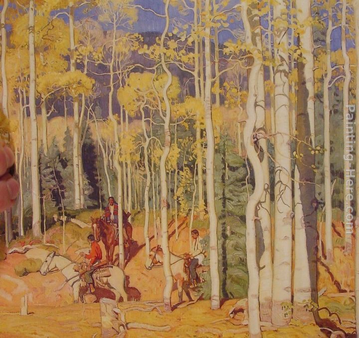 E. Martin Hennings Through the Aspens